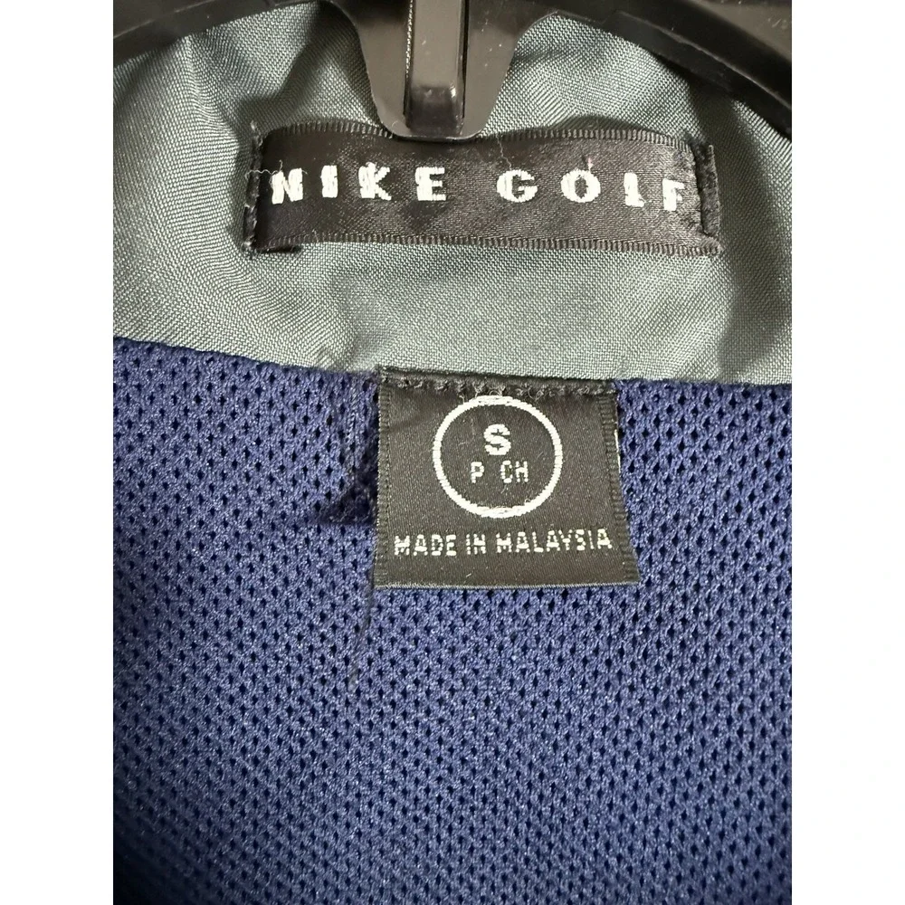 Nike Golf Pullover Mens Small Long Sleeve Windbreaker Vented‎ Polyester